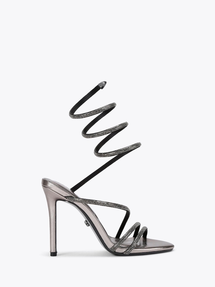 Carvela Metallic Carvela Spiral 105 Sandals - Image 1 of 4 Carvela Metallic Carvela Spiral 105 Sandals - Image 1 of 4