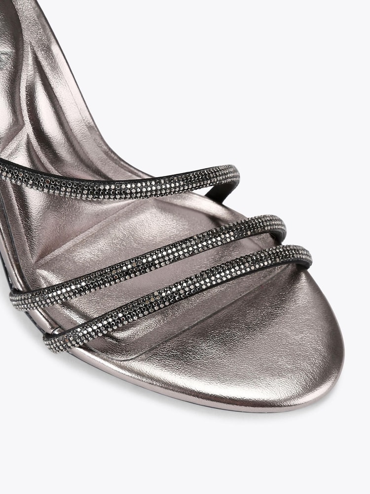 Carvela Metallic Carvela Spiral 105 Sandals - Image 4 of 4 Carvela Metallic Carvela Spiral 105 Sandals - Image 4 of 4