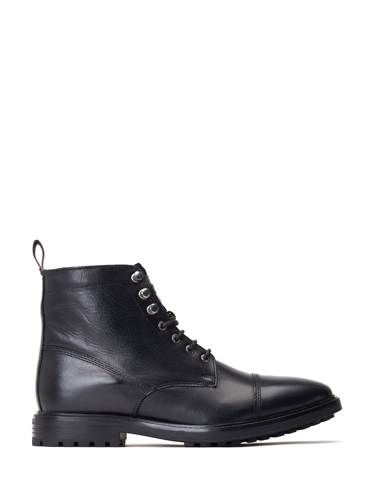 Base London Black Banff Grain Boots - Image 1 of 4