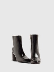 River Island Black Round Heeled Ankle Boots - Image 4 of 5
