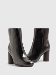 River Island Black Round Heeled Ankle Boots - Image 5 of 5