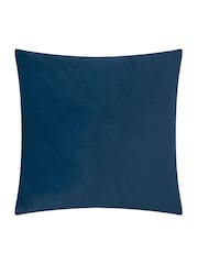 Paoletti Navy Evoke Cut Velvet Cushion - Image 2 of 4