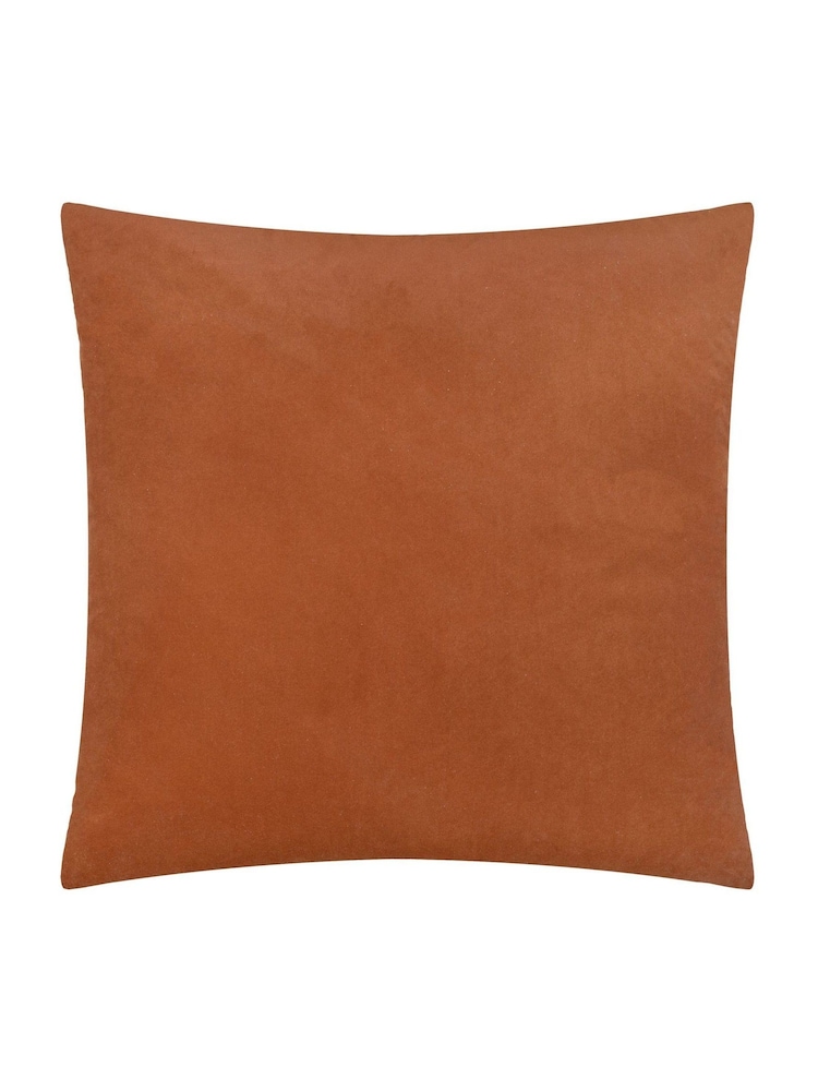 Paoletti Brick Evoke Cut Velvet Cushion - Image 2 of 4 Paoletti Brick Evoke Cut Velvet Cushion - Image 2 of 4