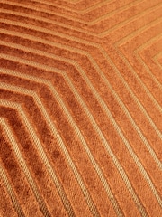 Paoletti Brick Evoke Cut Velvet Cushion - Image 4 of 4
