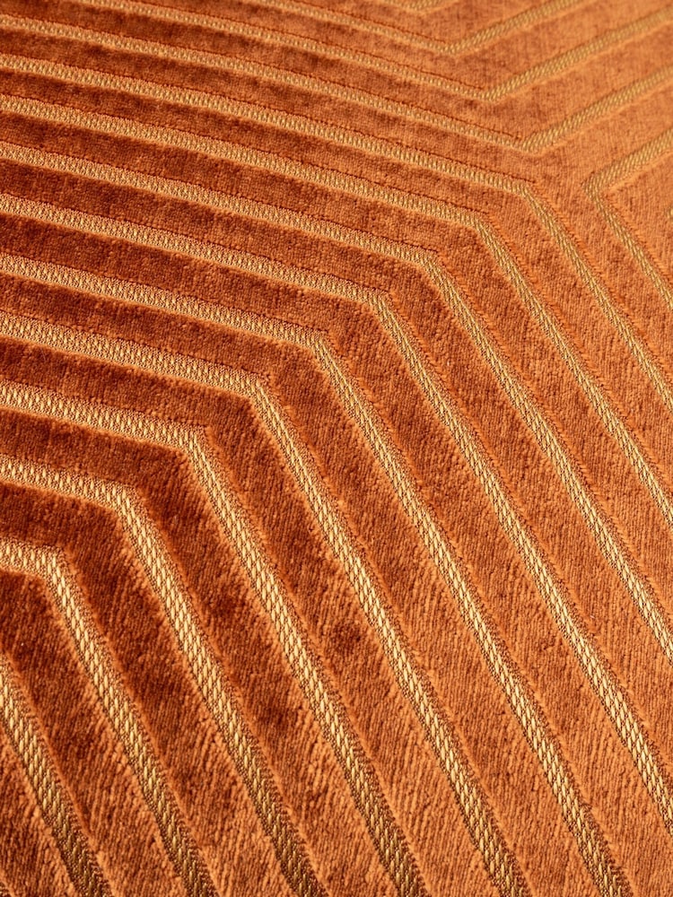 Paoletti Brick Evoke Cut Velvet Cushion - Image 6 of 6 Paoletti Brick Evoke Cut Velvet Cushion - Image 6 of 6