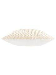 Paoletti Ivory Evoke Cut Velvet Cushion - Image 3 of 4