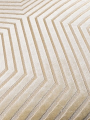 Paoletti Ivory Evoke Cut Velvet Cushion - Image 4 of 4