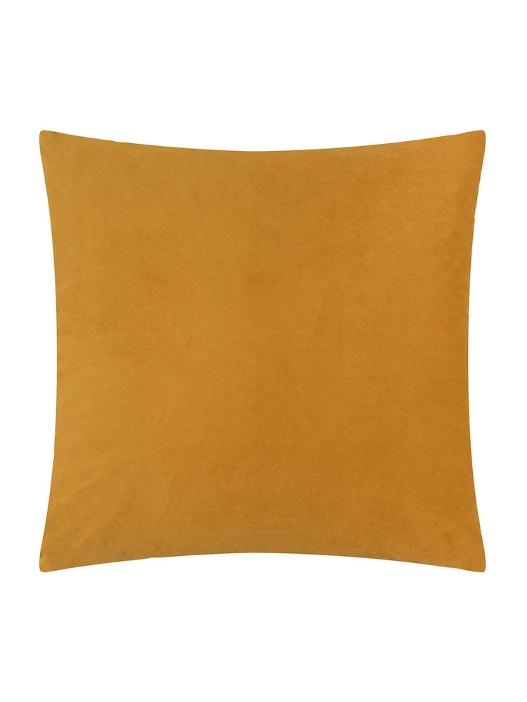 Paoletti Gold Evoke Cut Velvet Cushion - Image 2 of 4 Paoletti Gold Evoke Cut Velvet Cushion - Image 2 of 4