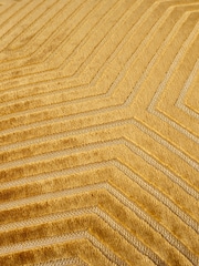 Paoletti Gold Evoke Cut Velvet Cushion - Image 4 of 4
