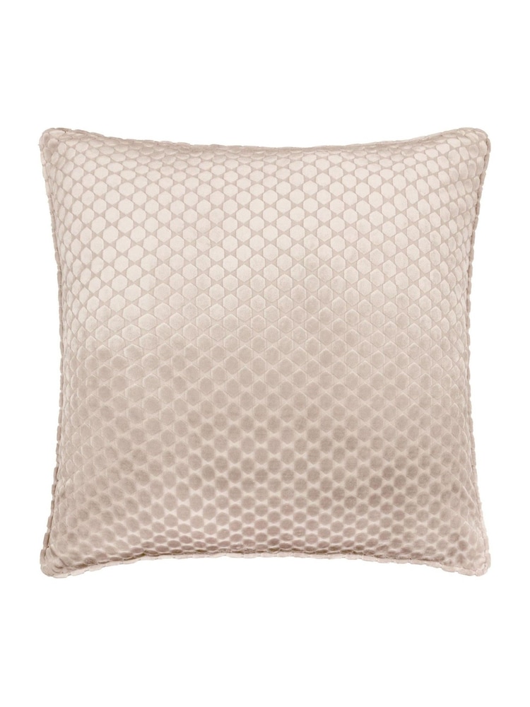 Paoletti Champagne Crushed Velvet Cushion - Image 2 of 5 Paoletti Champagne Crushed Velvet Cushion - Image 2 of 5