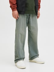JACK & JONES Junior Blue Baggy Fit Alex Jeans - Image 1 of 7