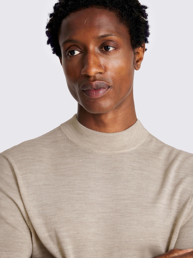 MOSS Blend Mock Neck Jumper - Image 2 of 3 MOSS Blend Mock Neck Jumper - Image 2 of 3