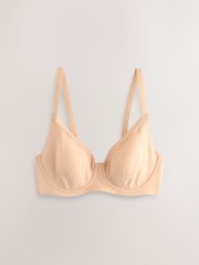 Almond Nude DD+ Forever Lite Smoothing Lace Trim Bra - Image 6 of 8
