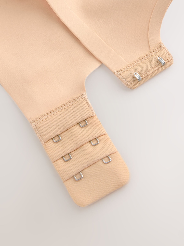 Almond Nude DD+ Forever Lite Smoothing Lace Trim Bra - Image 8 of 8