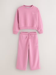 Superdry Pink Sweat Top & Joggers Set - Image 11 of 12