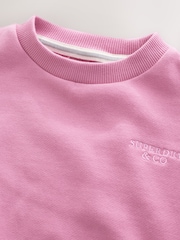 Superdry Pink Sweat Top & Joggers Set - Image 7 of 12
