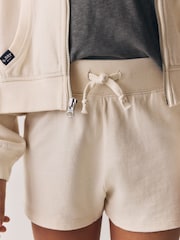 Superdry Cream Sweat Top & Shorts Set - Image 6 of 7