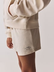 Superdry Cream Sweat Top & Shorts Set - Image 7 of 7