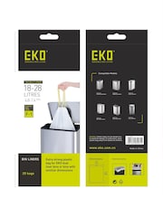 Eko White Bundle of Size F-1 Bin Liners 18-28L (20 bags) x5 - Image 1 of 2