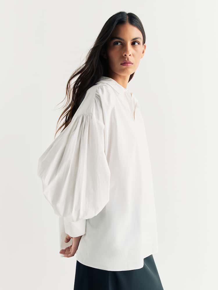 By Malene Birger White Pure White Leonora Relaxed Shirt - Image 2 of 6 By Malene Birger White Pure White Leonora Relaxed Shirt - Image 2 of 6