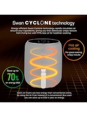 Swan Grey Retro Digital Air Fryer - Image 3 of 6
