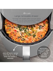 Swan Grey Retro Digital Air Fryer - Image 4 of 6
