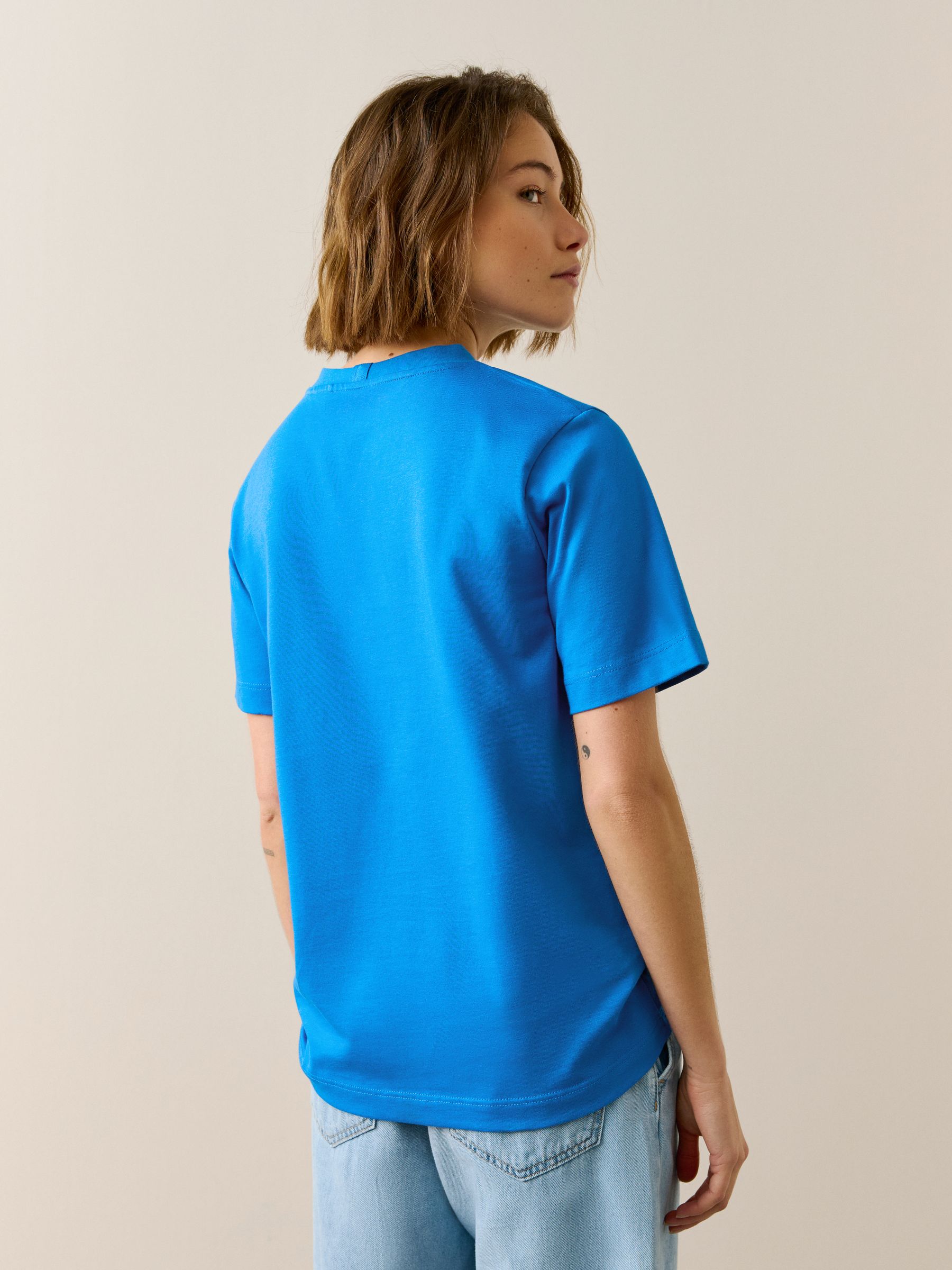 Buy Orange/Lime/Blue Graphic Heavyweight Basic T-Shirts 3 Pack