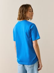 Grafic albastru/portocaliu/alb - Pachet de tricouri de bază pentru greutate grea 3 - Imaginea 8 din 10