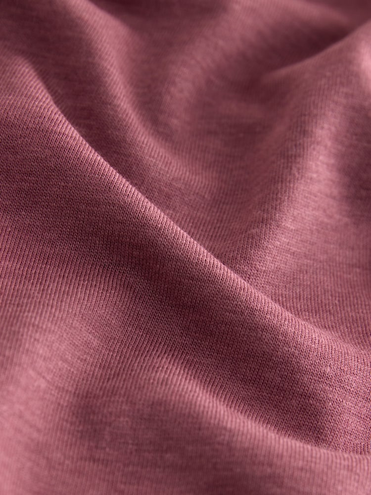 متعدد الألوان - تيشِرت من مزيج تنسل™ مودال بأكمام فوق الكتف - صورة 6 من 6