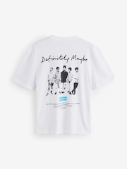 River Island White Regular Fit Oasis Definitely T-Shirt - Image 4 of 6