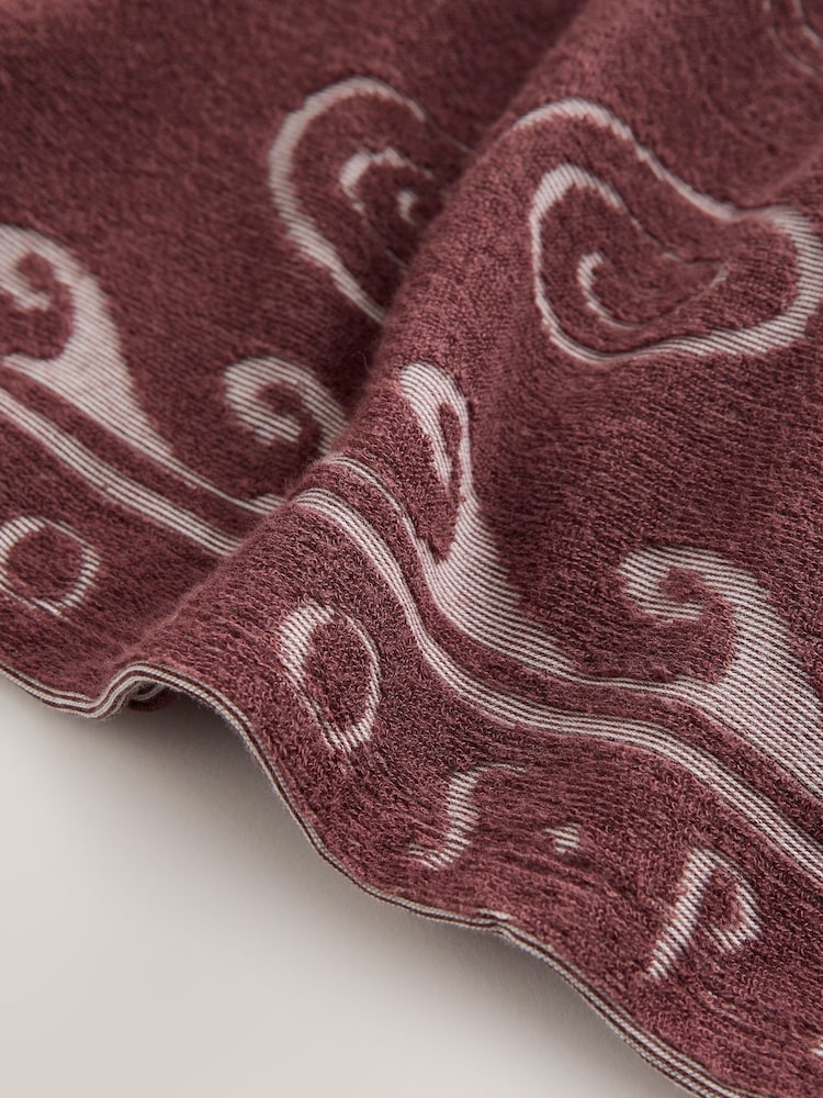 Chocolate Brown Greek Print Towelling Shorts - Image 2 of 3