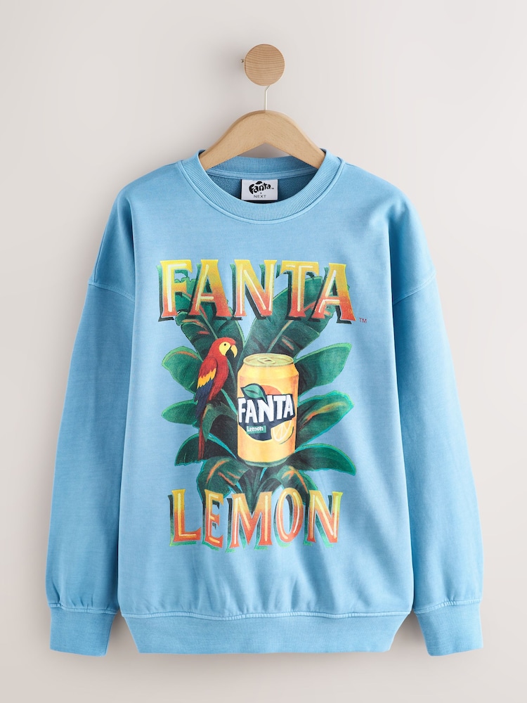 Blue Fanta Lemon Washed Sweatshirt - Image 5 of 5