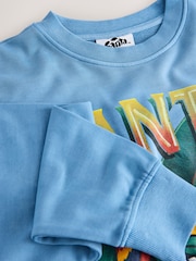 Blue Fanta Lemon Washed Sweatshirt - Image 6 of 7