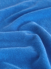 Cobalt Blue Toweling Long Sleeve Crew Neck Sweatshirt - Image 7 of 7