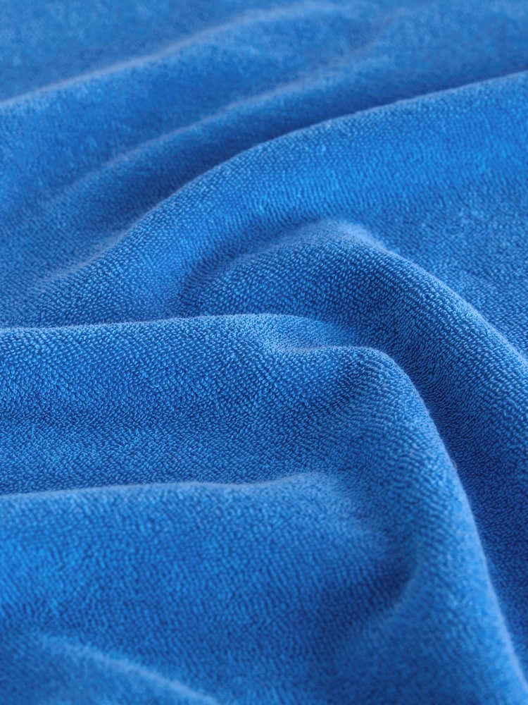 Cobalt Blue Toweling Long Sleeve Crew Neck Sweatshirt - Image 7 of 7