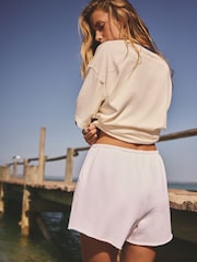 エクリュ クリーム - スウェットショートパンツ - 画像 4 / 4