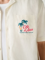 Ecru Cote d' Azur - Κοντομάνικο Πουκάμισα με Τύπωμα στην πλάτη - Εικόνα 5 από 9