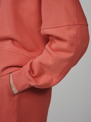 Red Crew Neck Washed Sweatshirt - Image 5 of 8