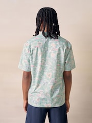 Green Hawaiian Print Short Sleeve Shirt - Image 3 of 7