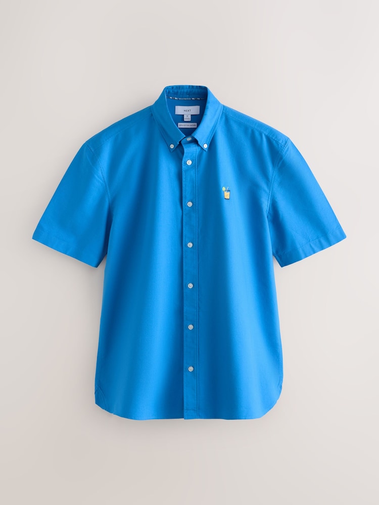 Blue Light Weight Oxford Short Sleeve Shirts - Image 1 of 3 Blue Light Weight Oxford Short Sleeve Shirts - Image 1 of 3