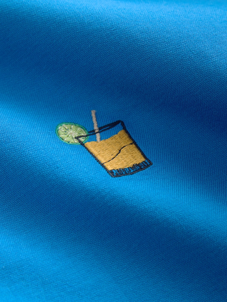 Blue Light Weight Oxford Short Sleeve Shirts - Image 3 of 3 Blue Light Weight Oxford Short Sleeve Shirts - Image 3 of 3