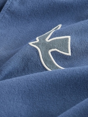 Navy Palm Print Short Sleeve Shirt - Image 8 of 8