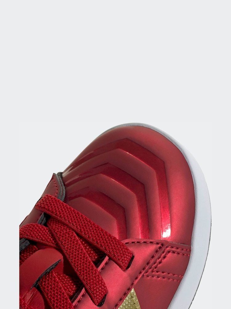adidas Red Marvel Iron Man Grand Court Trainers - Image 9 of 9