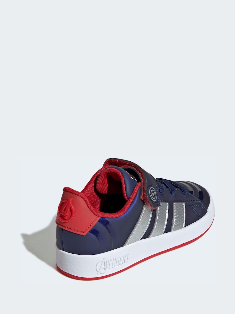Buy adidas Blue Marvel Captain America Grand Court Trainers from Next Mexico