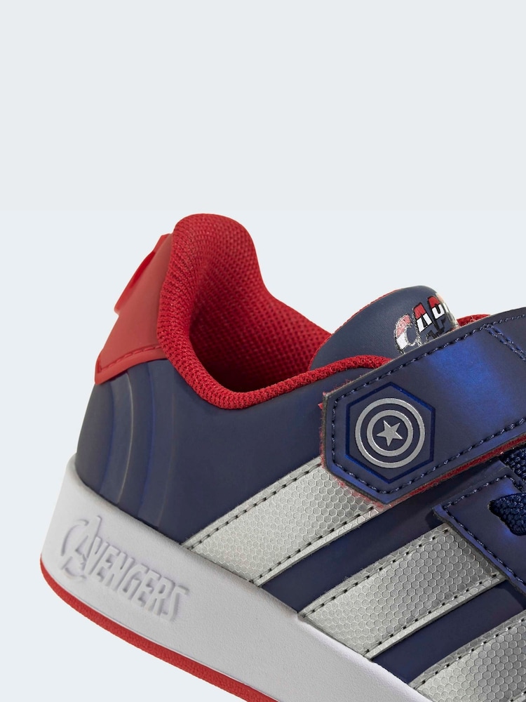 adidas gazelle silver green womens Blue Adidas Captain America Sneakers EU30 — Retykle