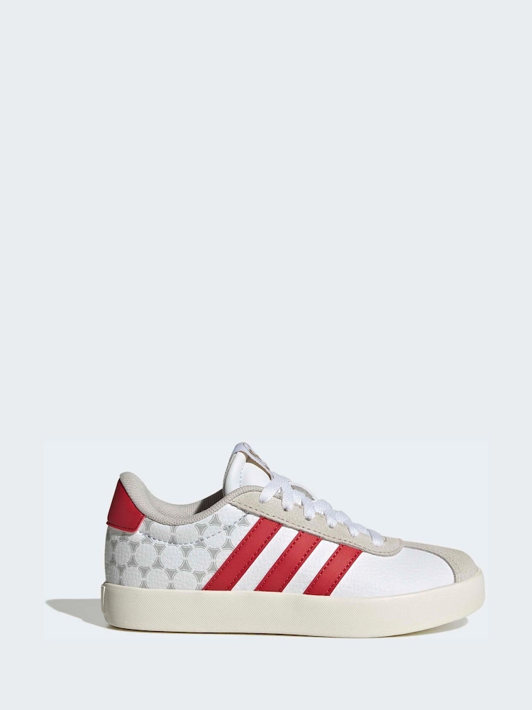 白色 - adidas VL Court 3.0 初級運動鞋 - 圖片 1/9