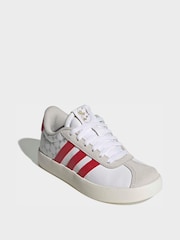 白色 - adidas VL Court 3.0 初級運動鞋 - 圖片 3/9