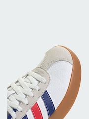 adidas White/Navy VL Court 3.0 Junior Trainers - Image 10 of 10