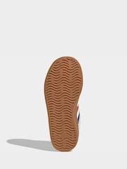 adidas White/Navy VL Court 3.0 Junior Trainers - Image 6 of 10