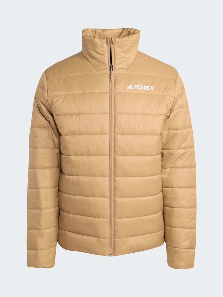 adidas Terrex Brown Multi Essentials Insulated Jacket - Image 5 of 5 adidas Terrex Brown Multi Essentials Insulated Jacket - Image 5 of 5